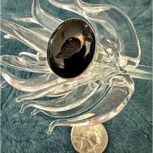 Handmade Brazilian Drusy Agate Sterling Ring